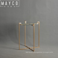 Mayco Indoor Elegant Golden Iron Plant Stand for Garden Decor